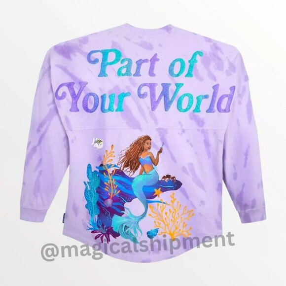 Disney Parks - Little Mermaid Ariel Part of Your World Spirit Jersey - Picture 2 of 5